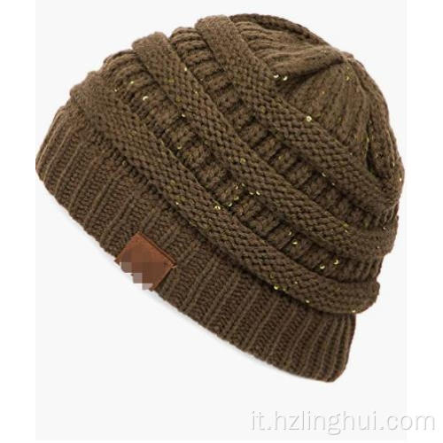 Esclusive cavi cavi a maglia con cappelli da berretto caldi morbidi spessi